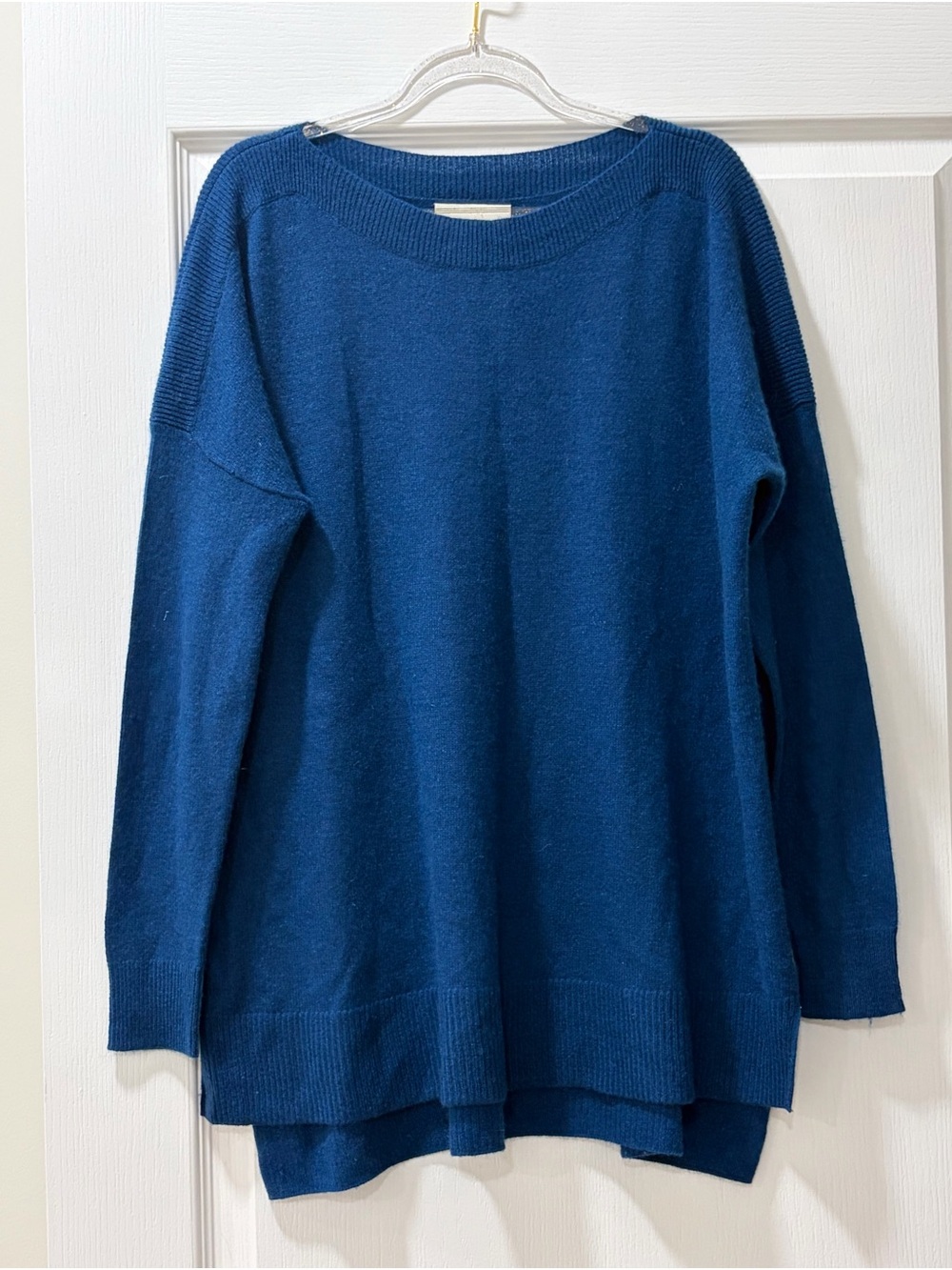 Cynthia Rowley 100% 2-ply blue cashmere sweater
